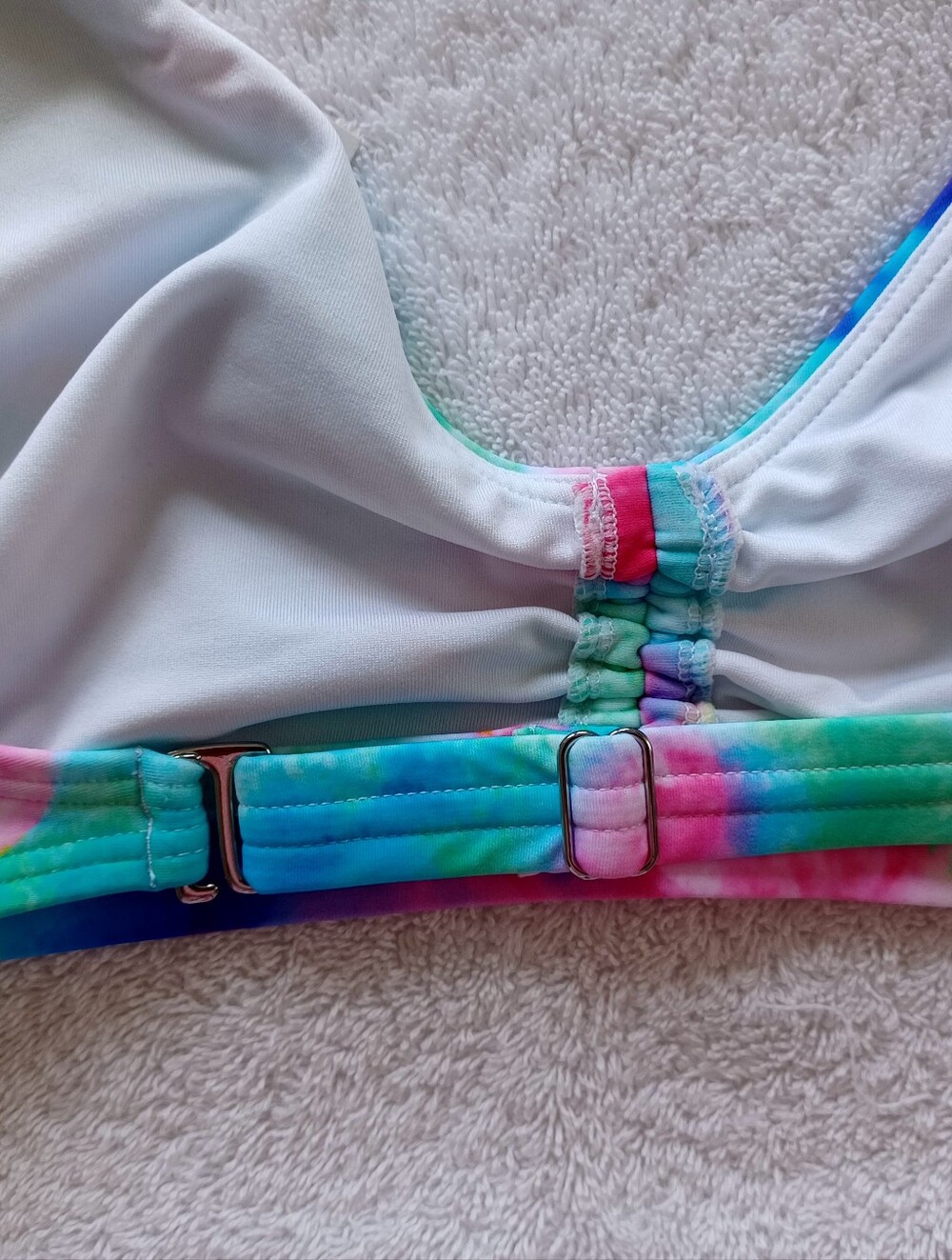 VENUS Heavenly Halter Multi Tie-Dye Bikini Top, Size S - Picture 10 of 14